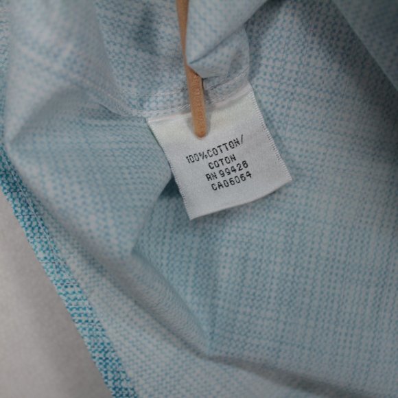 Bugatchi Shirt Men's XL (Size Tag Cut) Blue Long Sleeve Classic Fit - Picture 13 of 16